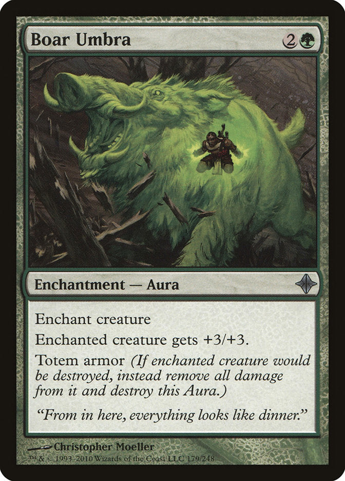 Boar Umbra [Rise of the Eldrazi] Magic: The Gathering