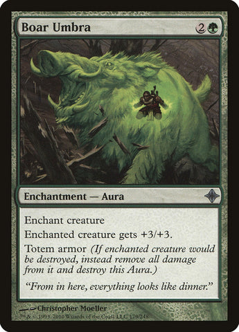 Boar Umbra [Rise of the Eldrazi] Magic: The Gathering