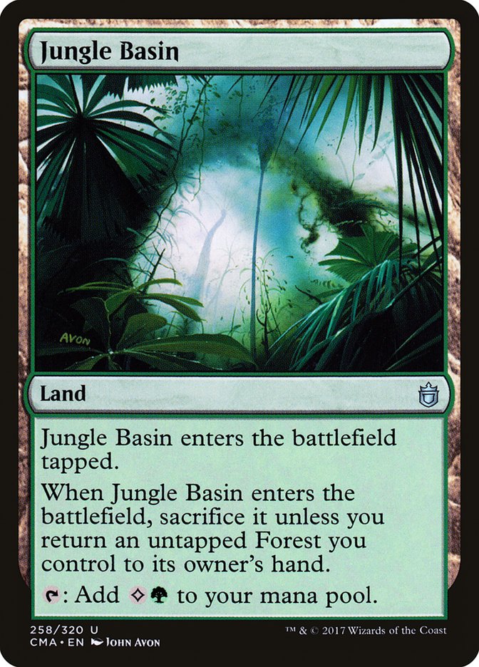 Jungle Basin [Commander Anthology] Magic: The Gathering