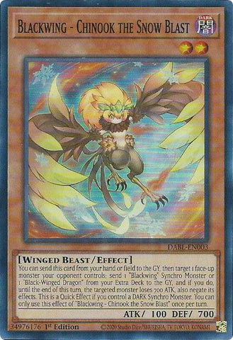 Blackwing - Chinook the Snow Blast [DABL-EN003] Super Rare Yu-Gi-Oh!