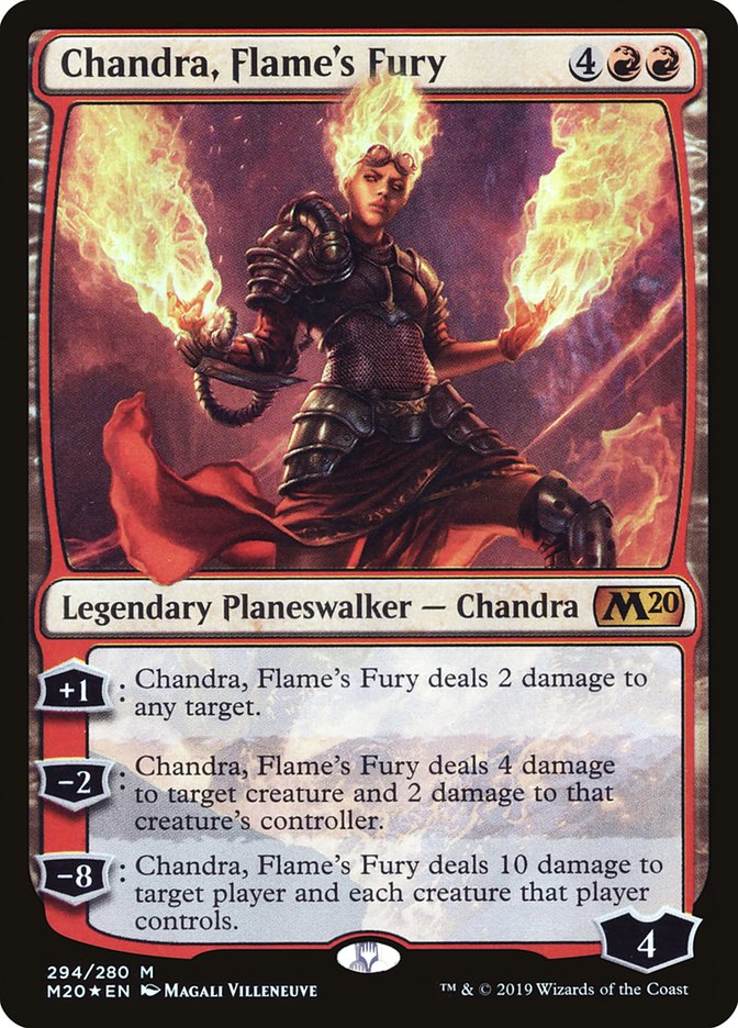 Chandra, Flame's Fury [Core Set 2020] Magic: The Gathering