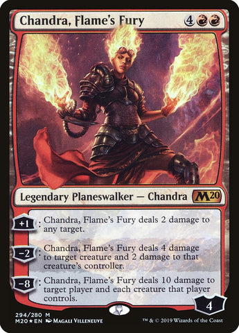 Chandra, Flame's Fury [Core Set 2020] Magic: The Gathering