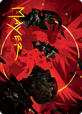 Abrade Art Card (Gold-Stamped Signature) [Innistrad: Crimson Vow Art Series] Magic: The Gathering