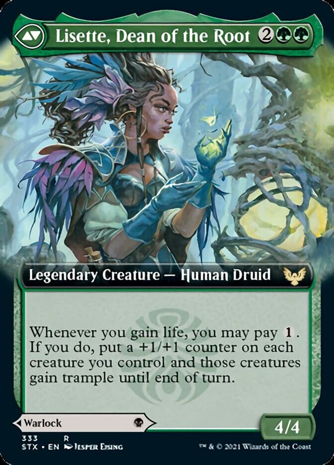 Valentin, Dean of the Vein // Lisette, Dean of the Root (Extended Art) [Strixhaven: School of Mages] Magic: The Gathering
