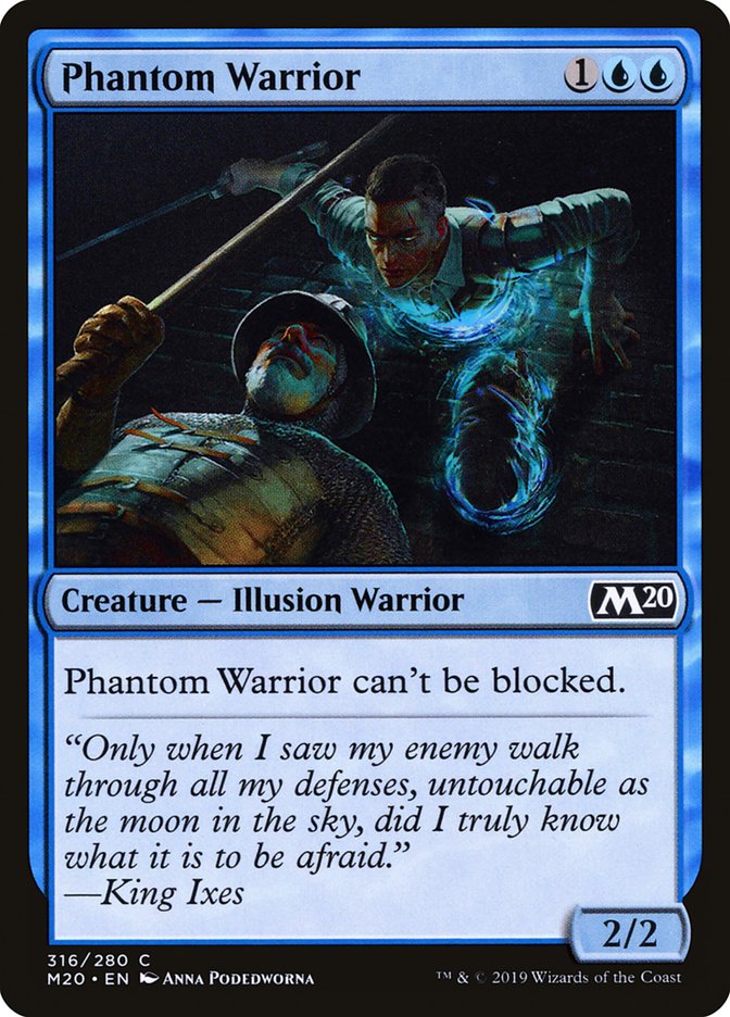 Phantom Warrior [Core Set 2020] Magic: The Gathering
