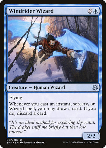 Windrider Wizard [Zendikar Rising] Magic: The Gathering