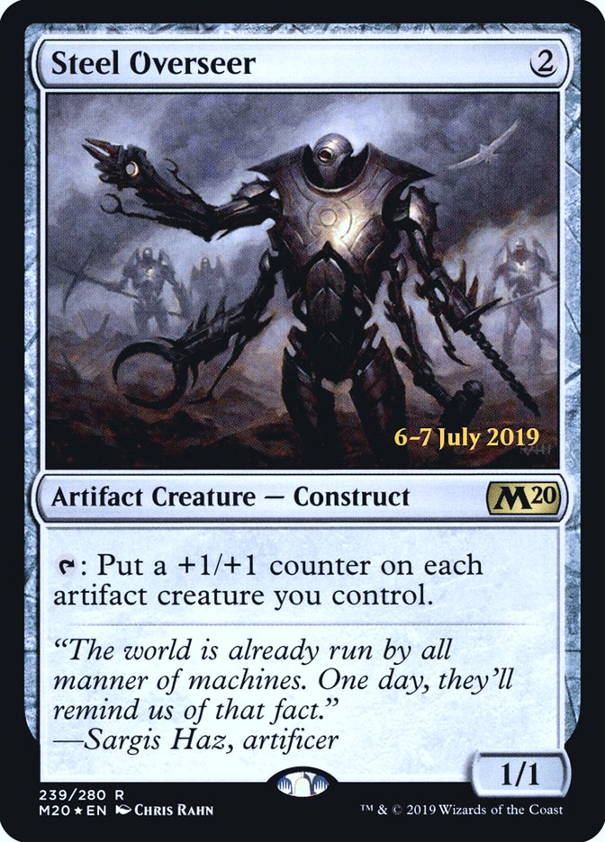 Steel Overseer [Core Set 2020 Prerelease Promos] Magic: The Gathering