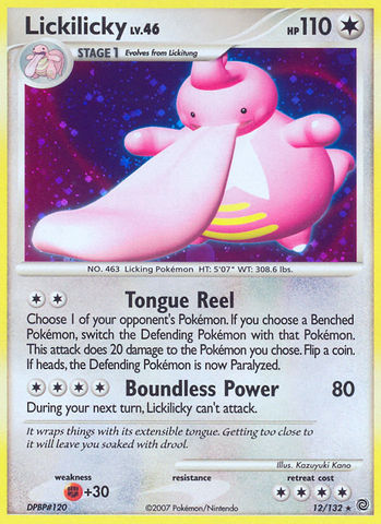 Lickilicky (12/132) [Diamond & Pearl: Secret Wonders] Pokémon