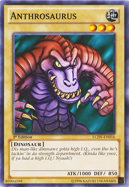 Anthrosaurus [LCJW-EN016] Common Yu-Gi-Oh!