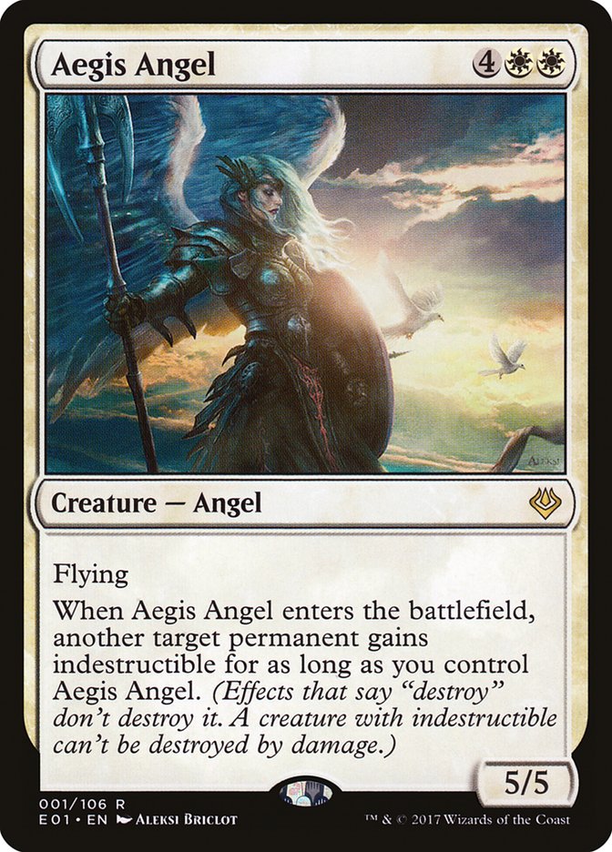 Aegis Angel [Archenemy: Nicol Bolas] Magic: The Gathering