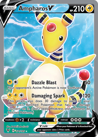 Ampharos V (171/185) [Sword & Shield: Vivid Voltage] Pokémon