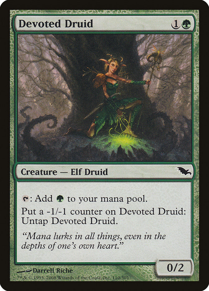 Devoted Druid [Shadowmoor] Magic: The Gathering