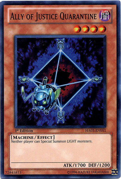 Ally of Justice Quarantine [HA03-EN051] Super Rare Yu-Gi-Oh!