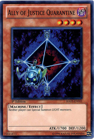 Ally of Justice Quarantine [HA03-EN051] Super Rare Yu-Gi-Oh!