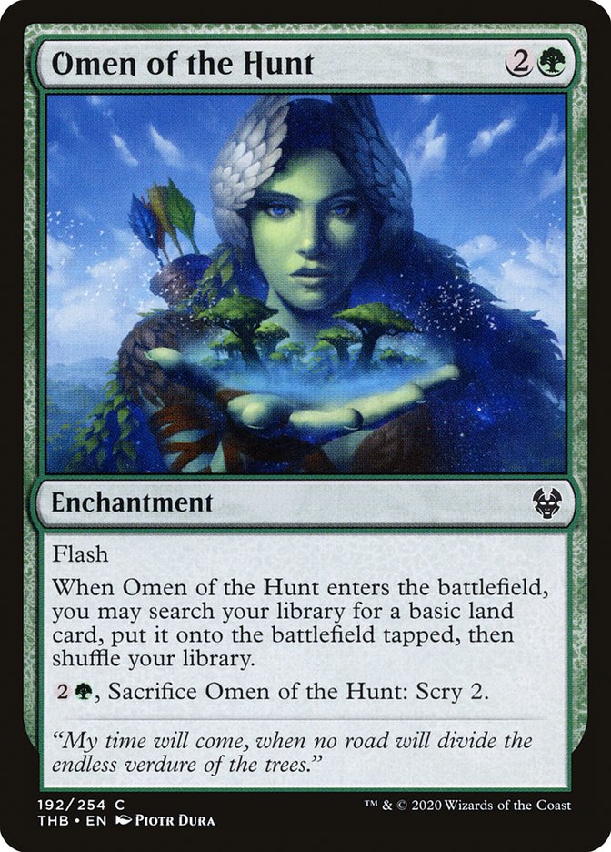 Omen of the Hunt [Theros Beyond Death] Magic: The Gathering