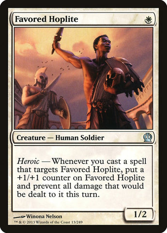 Favored Hoplite [Theros] Magic: The Gathering