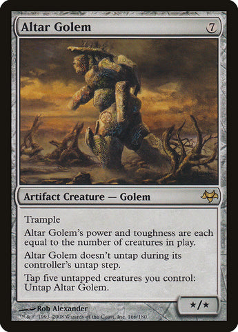 Altar Golem [Eventide] Magic: The Gathering