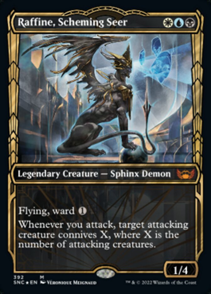 Raffine, Scheming Seer (Showcase Golden Age Gilded Foil) [Streets of New Capenna] Magic: The Gathering
