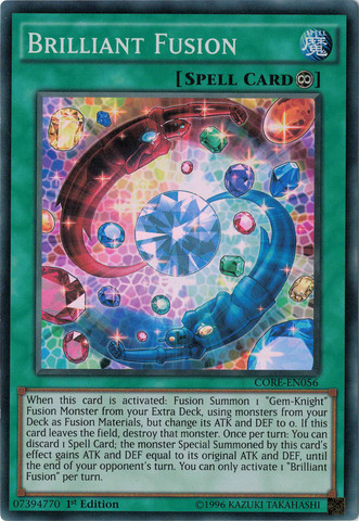 Brilliant Fusion [CORE-EN056] Super Rare Yu-Gi-Oh!