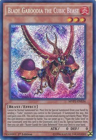 Blade Garoodia the Cubic Beast [MVP1-ENS34] Secret Rare Yu-Gi-Oh!