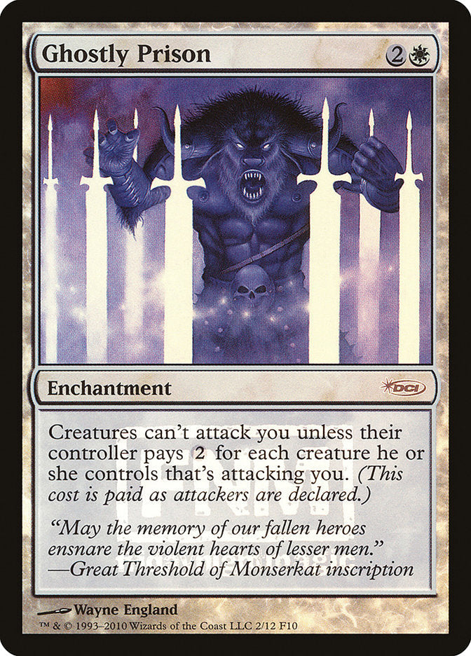 Ghostly Prison [Friday Night Magic 2010] Magic: The Gathering