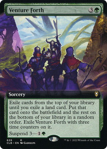 Venture Forth (Extended Art) [Commander Legends: Battle for Baldur's Gate] Magic: The Gathering