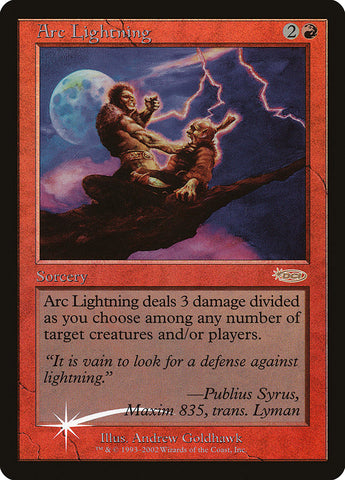 Arc Lightning [Arena League 2002] Magic: The Gathering