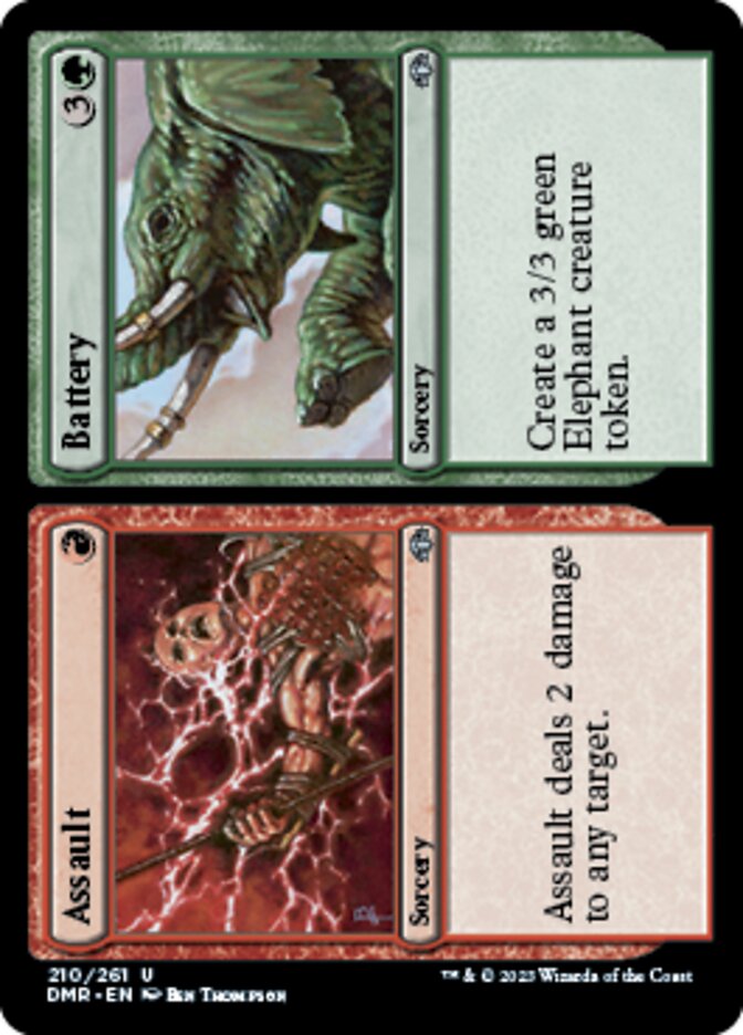 Assault // Battery [Dominaria Remastered] Magic: The Gathering