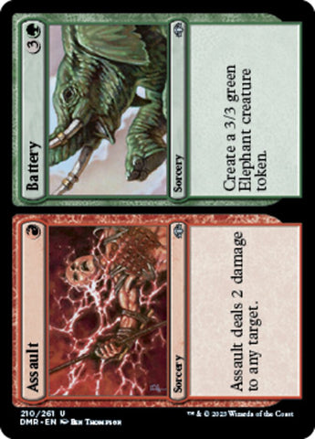 Assault // Battery [Dominaria Remastered] Magic: The Gathering