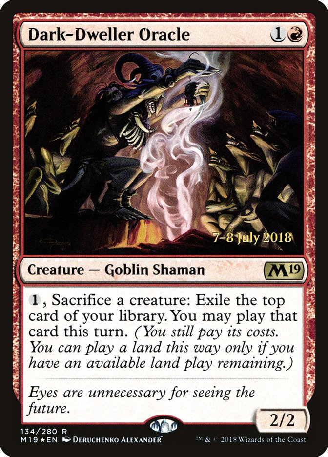 Dark-Dweller Oracle [Core Set 2019 Prerelease Promos] Magic: The Gathering