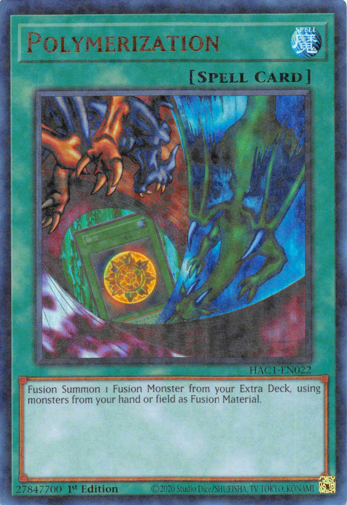 Polymerization (Duel Terminal) [HAC1-EN022] Parallel Rare Yu-Gi-Oh!