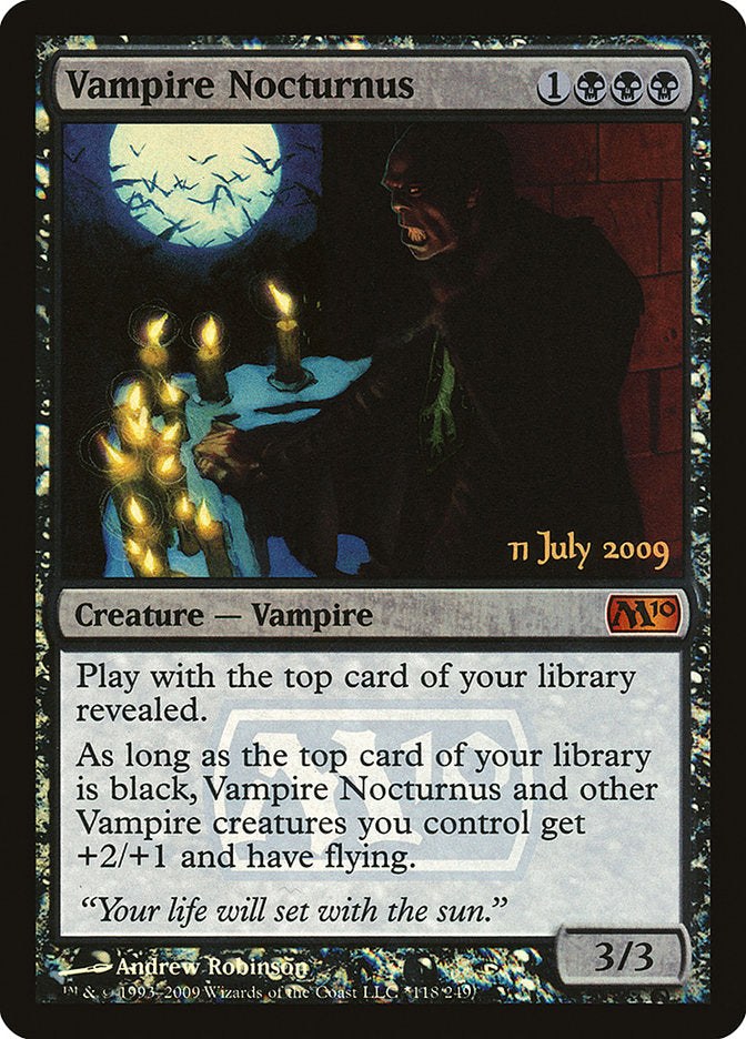 Vampire Nocturnus [Magic 2010 Prerelease Promos] Magic: The Gathering
