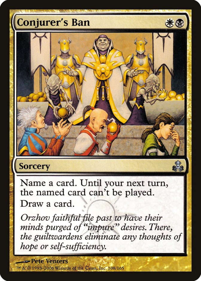 Conjurer's Ban [Guildpact] Magic: The Gathering