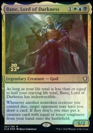 Bane, Lord of Darkness [Commander Legends: Battle for Baldur's Gate Prerelease Promos] Magic: The Gathering