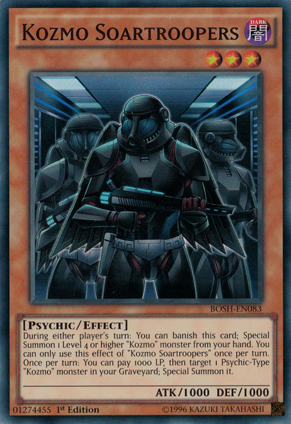 Kozmo Soartroopers [BOSH-EN083] Super Rare Yu-Gi-Oh!