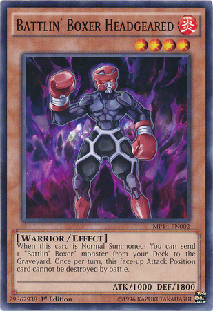 Battlin' Boxer Headgeared [MP14-EN002] Common Yu-Gi-Oh!