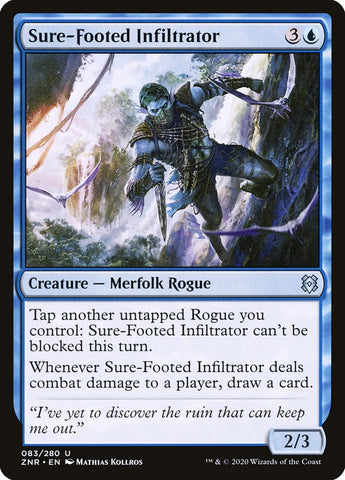 Sure-Footed Infiltrator [Zendikar Rising] Magic: The Gathering