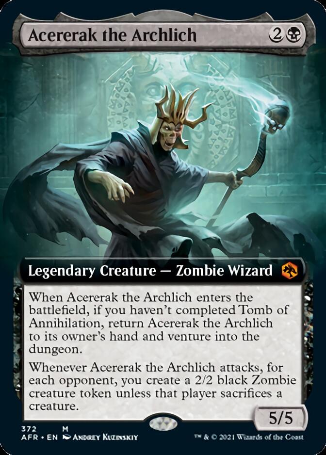 Acererak the Archlich (Extended Art) [Dungeons & Dragons: Adventures in the Forgotten Realms] Magic: The Gathering