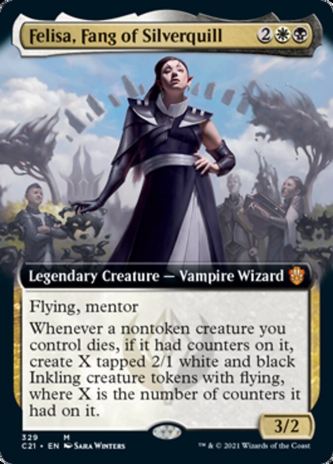 Felisa, Fang of Silverquill (Extended Art) [Commander 2021] Magic: The Gathering