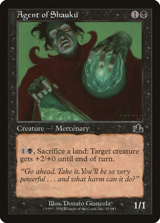 Agent of Shauku [Prophecy] Magic: The Gathering