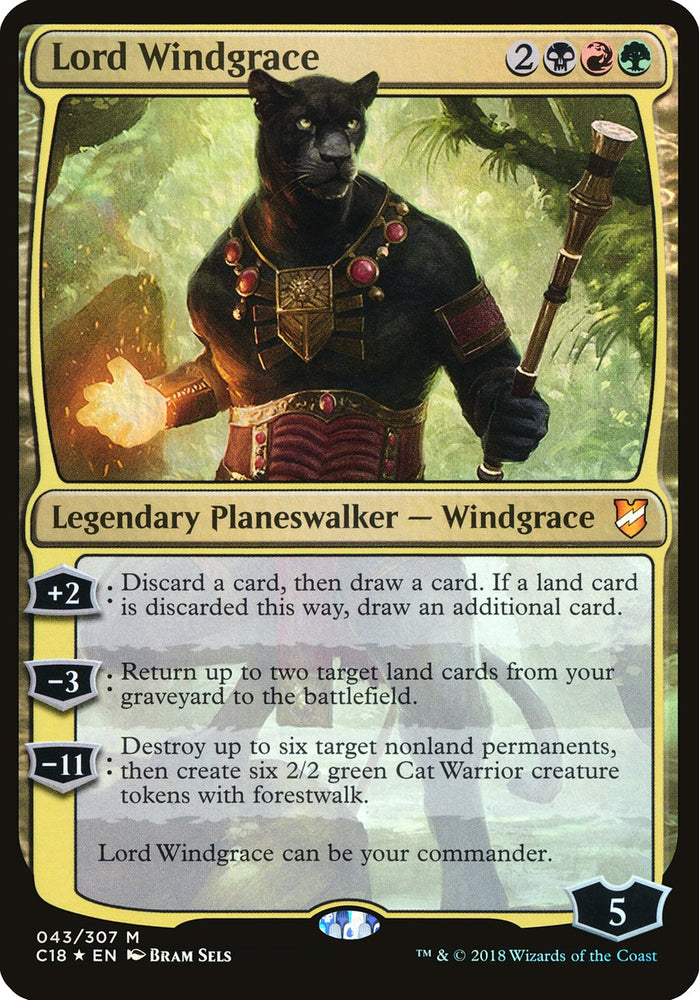Lord Windgrace (Oversized) [Commander 2018 Oversized] Magic: The Gathering