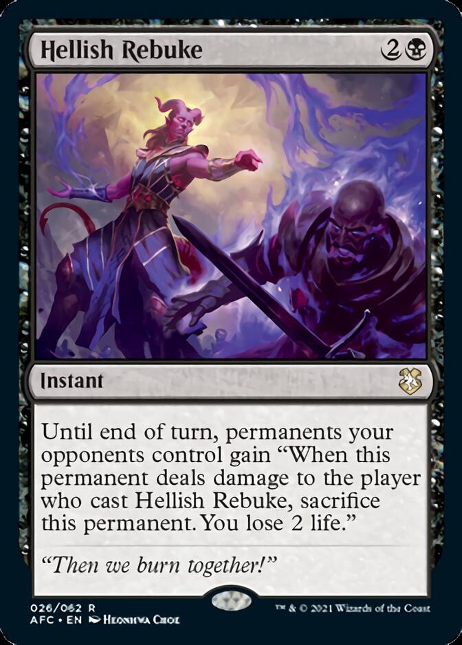 Hellish Rebuke [Dungeons & Dragons: Adventures in the Forgotten Realms Commander] Magic: The Gathering