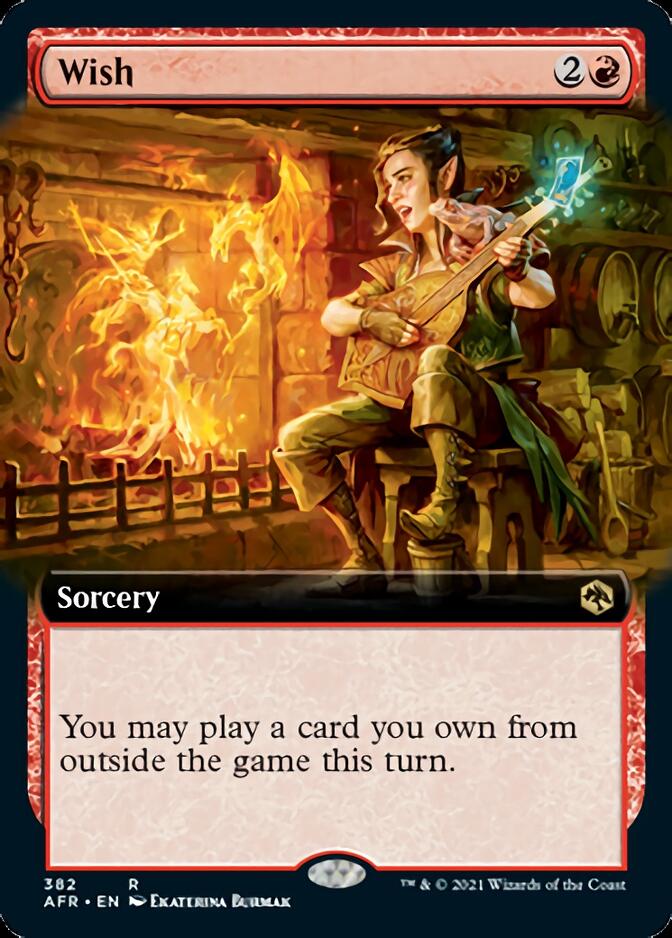 Wish (Extended Art) [Dungeons & Dragons: Adventures in the Forgotten Realms] Magic: The Gathering