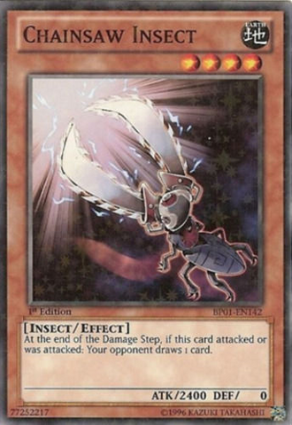 Chainsaw Insect [BP01-EN142] Starfoil Rare Yu-Gi-Oh!