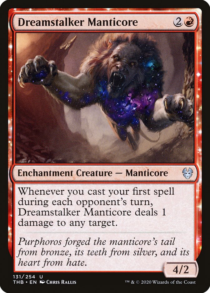 Dreamstalker Manticore [Theros Beyond Death] Magic: The Gathering