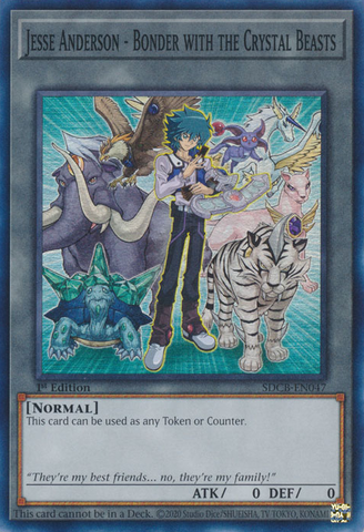 Jesse Anderson - Bonder with the Crystal Beasts [SDCB-EN047] Super Rare Yu-Gi-Oh!