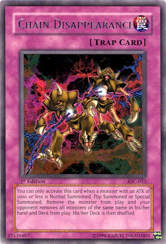 Chain Disappearance [IOC-052] Rare Yu-Gi-Oh!