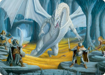 Cave of the Frost Dragon Art Card [Dungeons & Dragons: Adventures in the Forgotten Realms Art Series] Magic: The Gathering