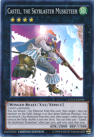 Castel, the Skyblaster Musketeer [CT12-EN006] Super Rare Yu-Gi-Oh!