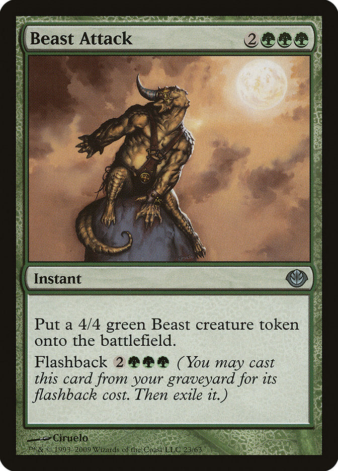 Beast Attack [Duel Decks: Garruk vs. Liliana] Magic: The Gathering